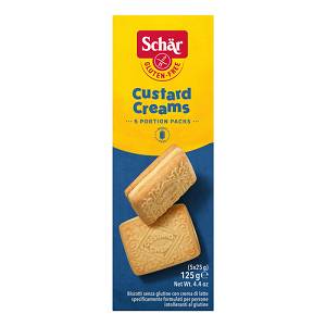 SCHAR CUSTARD CREAM BISC 5X25G